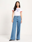 Wide Jeans "SALT" GOTS ocean blue denim | LANIUS