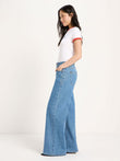 Wide Jeans "SALT" GOTS ocean blue denim | LANIUS