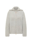 Strickjacke in Rippoptik grey | LANIUS