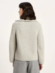 Strickjacke in Rippoptik grey | LANIUS