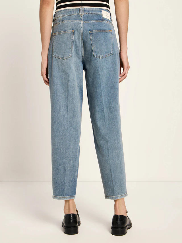 Tapered Jeans GOTS stonewash blue denim | Lanius