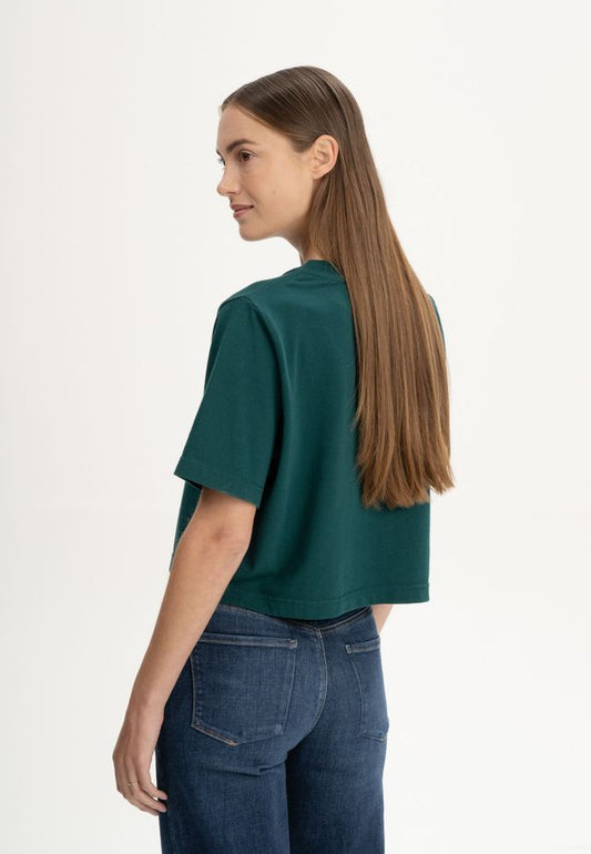 Cropped T-Shirt heavy JOSHNA deep sea | MELAWEAR