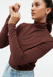 Longsleeve GBVida Burned Brown (Tencel) | GIVN BERLIN