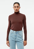 Longsleeve GBVida Burned Brown (Tencel) | GIVN BERLIN