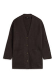 NIMALF Cardigan dark brown | ECOALF