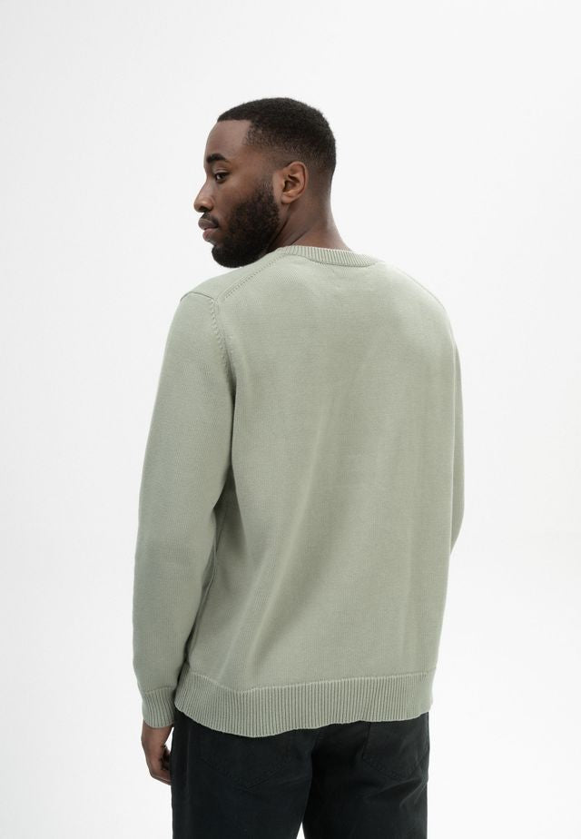 Knit Jumper CHARUN green clay | MELAWEAR