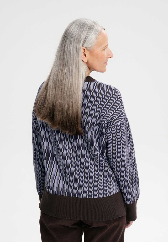 Boxy Jacquard Knit Jumper FAIZA | MELAWEAR