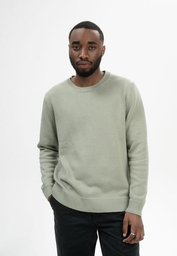 Knit Jumper CHARUN green clay | MELAWEAR