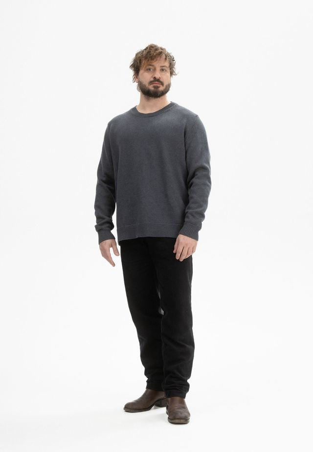 Knit Jumper CHARUN anthrazit melange | MELAWEAR