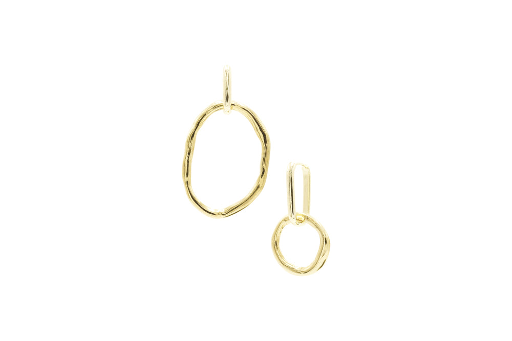 RIBBON EARRINGS Brass | KLIMBIM