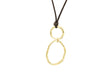 RIBBON NECKLACE Brass | KLIMBIM