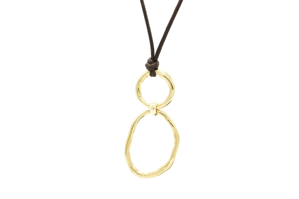 RIBBON NECKLACE Brass | KLIMBIM