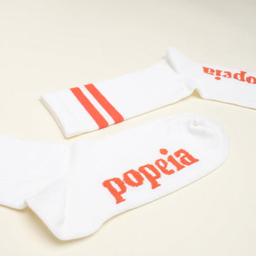 The Tennis- Socken rote Streifen | popeia
