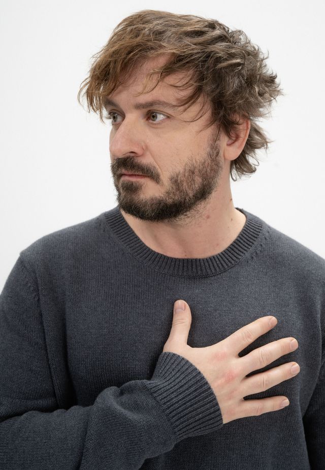 Knit Jumper CHARUN anthrazit melange | MELAWEAR