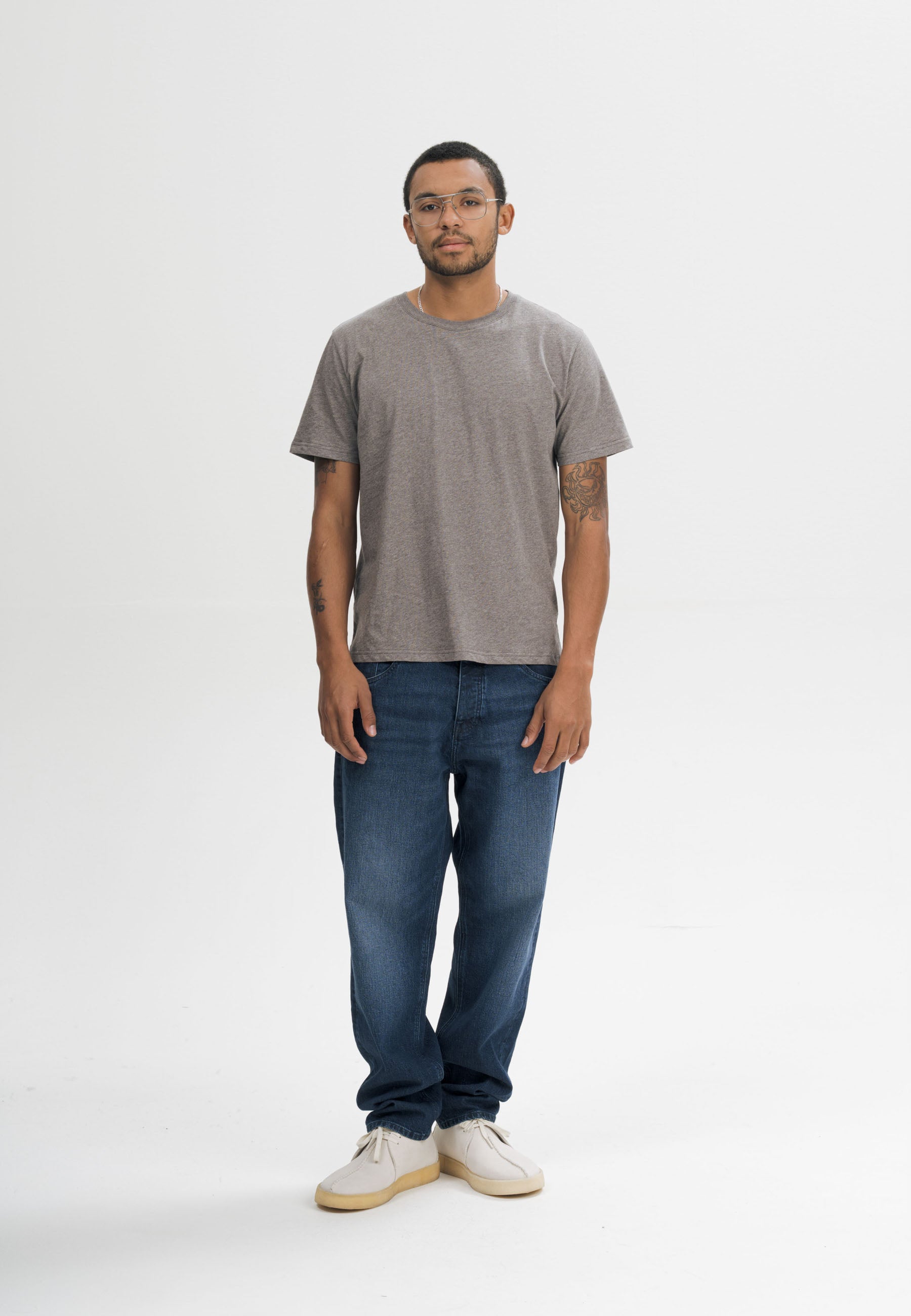 Men T-Shirt Style SADHIL bear melange | MELA