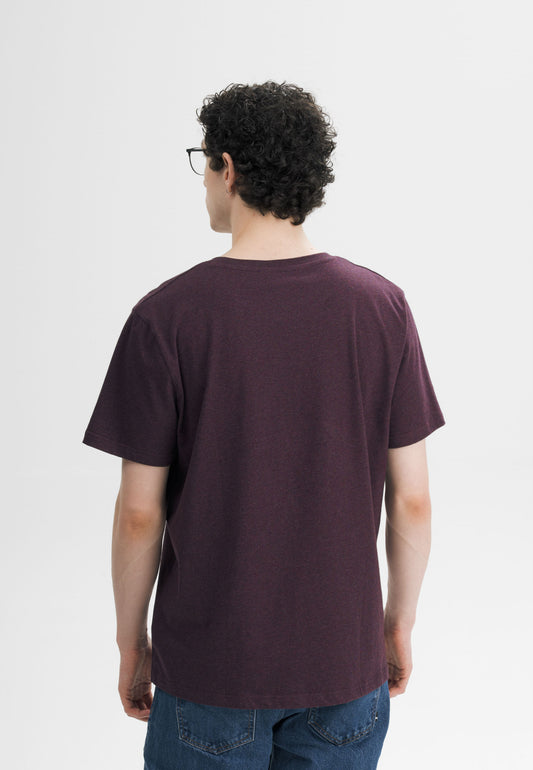 Men T-Shirt Style SADHIL elderberry melange | MELA