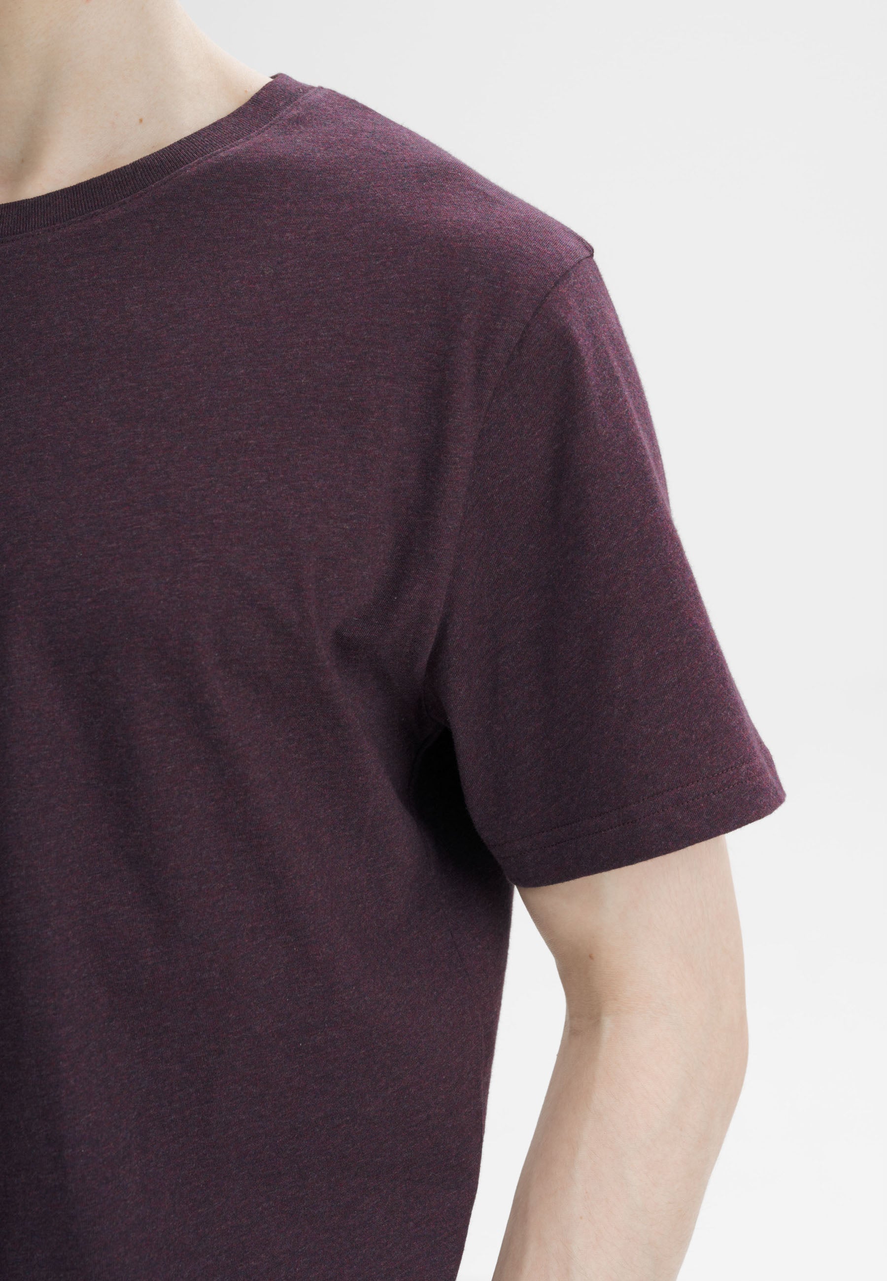 Men T-Shirt Style SADHIL elderberry melange | MELA