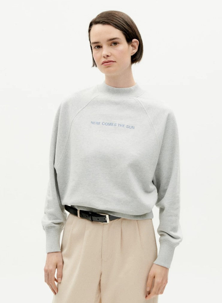 HERE COMES THE SUN GREY SWEATSHIRT| THINKING MU