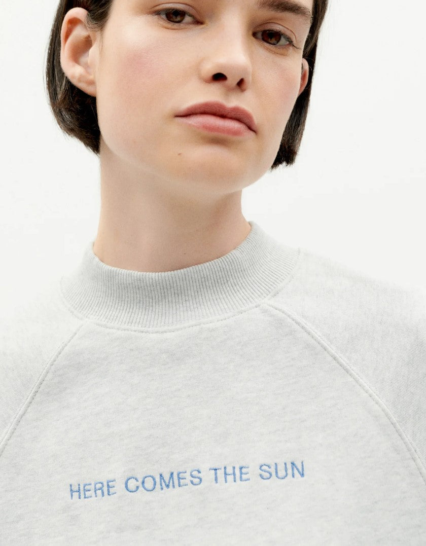 HERE COMES THE SUN GREY SWEATSHIRT| THINKING MU