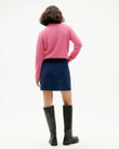 NAVY CORDUROY MARSHA SKIRT | THINKING MU