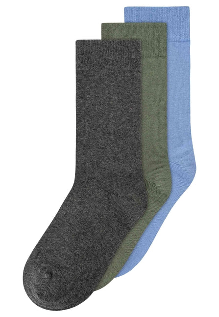 Socken 3er Pack Basic anthracite blend / thyme / forgetmenot  | MELAWEAR