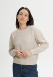 Women Structured Knit Jumper Style SURIYA cream speckles | MELA