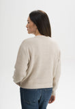 Women Structured Knit Jumper Style SURIYA cream speckles | MELA