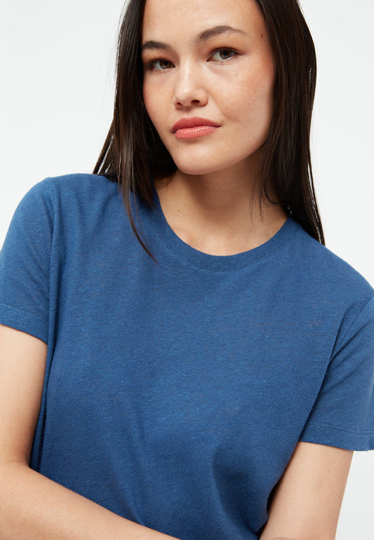 T-Shirt GBJulia English Blazing Blue (Linen) | Givn