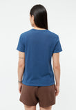 T-Shirt GBJulia English Blazing Blue (Linen) | Givn