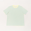 T-Shirt gestreift gelb / hellblau | popeia