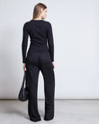 MID RISE LOOSE PANTS STRATH black | Jan ´n June