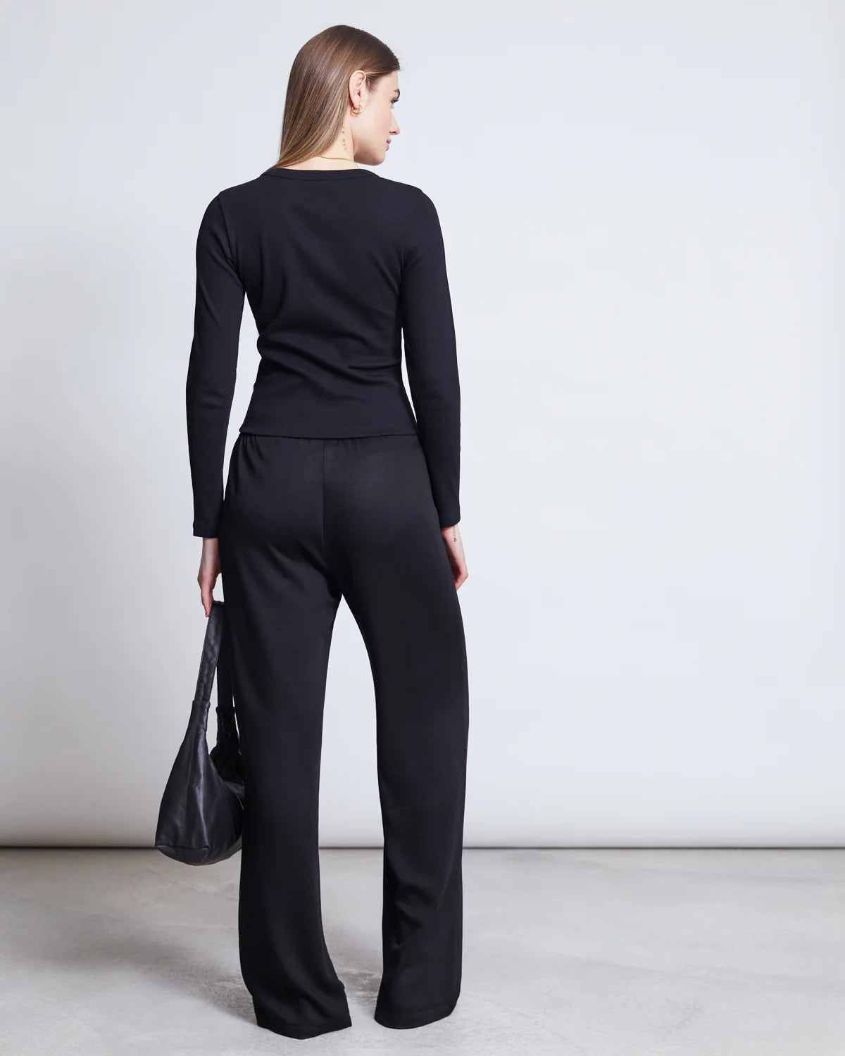 MID RISE LOOSE PANTS STRATH black | Jan ´n June