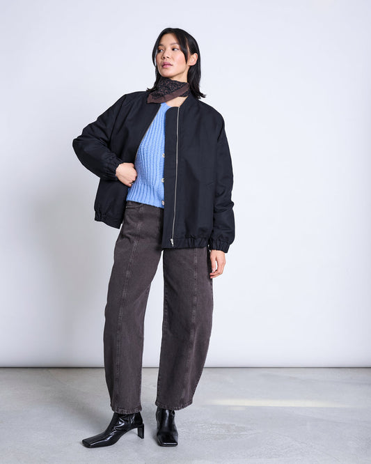 PRINTED COTTON SCARF VAD dark leo print | JAN ´N JUNE