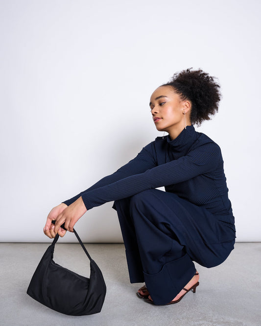 TENCEL™ LYOCELL RIB TURTLENECK MIO nightfall | JAN ´N JUNE