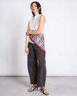 PRINTED COTTON SCARF VAD blue zebra print | JAN ´N JUNE