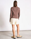 CREWNECK CARDIGAN GLIMT CLAY | Jan ´n June