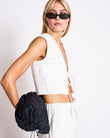 COTTON TIE TOP STROGET WHITE | Jan ´n June