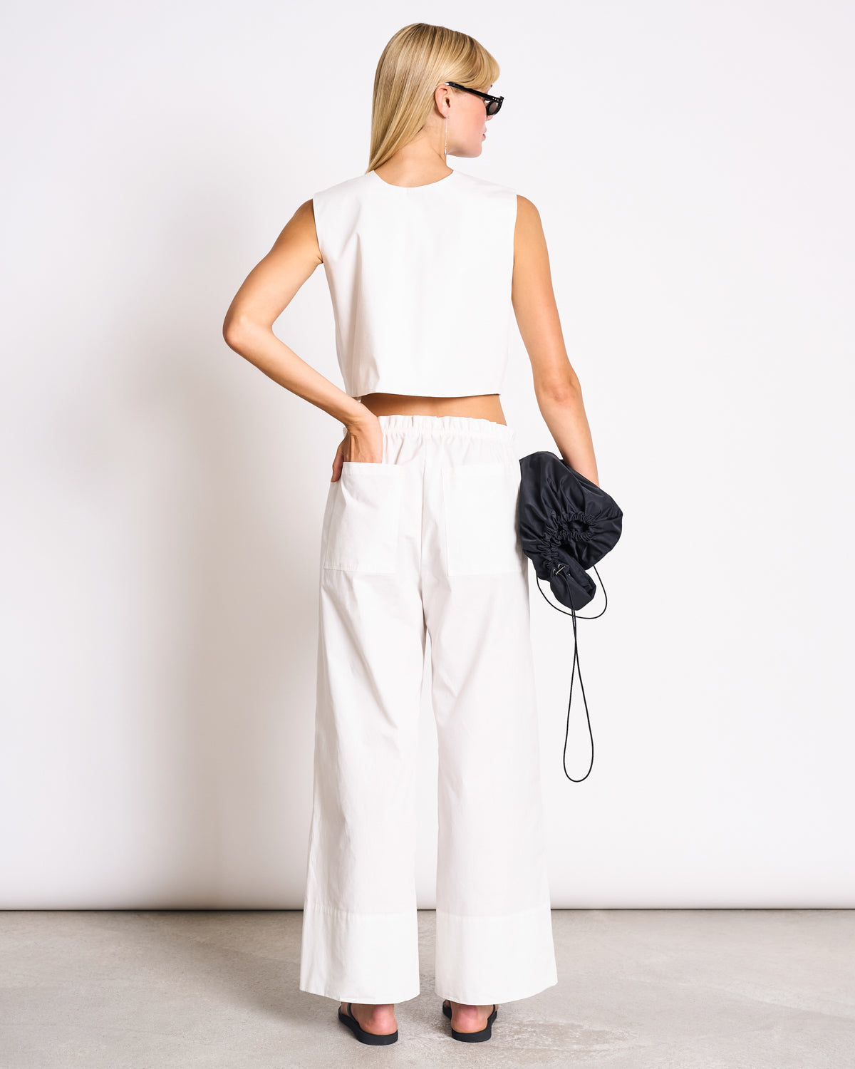 COTTON TIE TOP STROGET WHITE | Jan ´n June