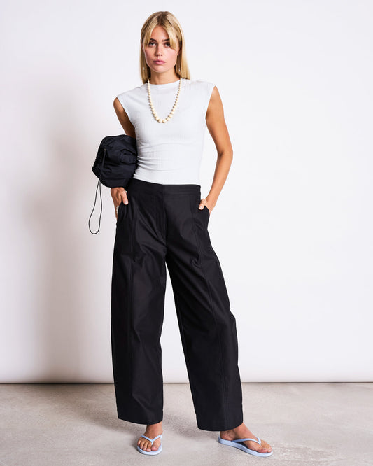 LYOCELL RIB T-SHIRT APIS ICE BLUE | Jan ´n June