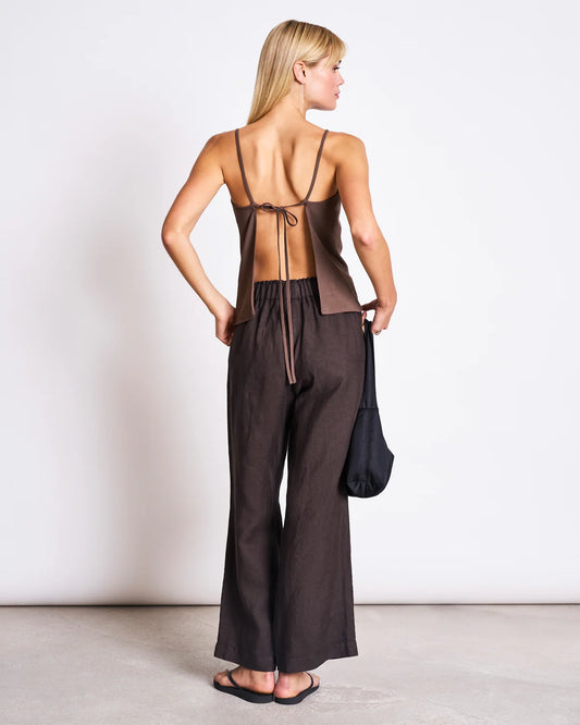 LINEN PANTS BEVEREN MUD | Jan ´n June