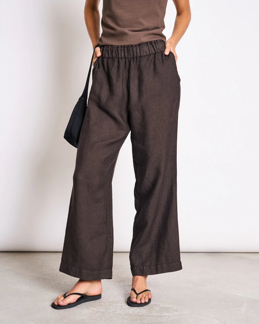 LINEN PANTS BEVEREN MUD | Jan ´n June