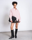 GATHERED SHIRT ZIBA pale pink striped | JAN ´N JUNE