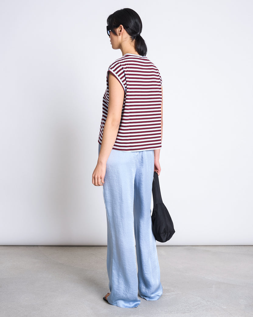 T-SHIRT OVAR red/blue striped | JAN ´N JUNE