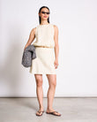 CROPPED LINEN TOP LUPIN BUTTERMILK | Jan ´n June