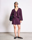 LINEN TIE BLOUSE SKAGEN CHERRY LACQUER | Jan ´n June