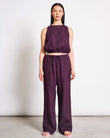 LINEN DRAWSTRING PANTS SJOV CHERRY LACQUER | Jan ´n June
