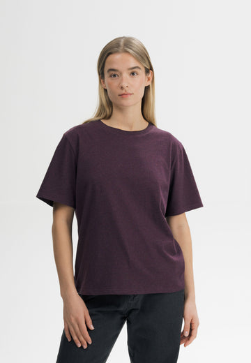 Women T-Shirt Style TANIKA elderberry melange | MELA