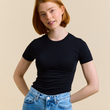 T-Shirt Tight Schwarz | popeia
