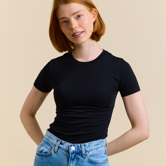 T-Shirt Tight Schwarz | popeia