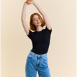 T-Shirt Tight Schwarz | popeia